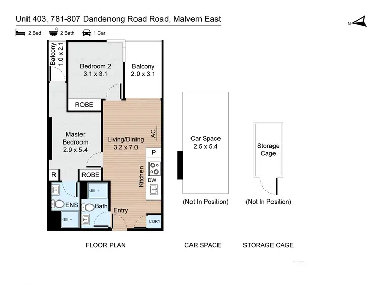 Floorplan of Homely apartment listing, 403/781-807 Dandenong Road, Malvern East VIC 3145