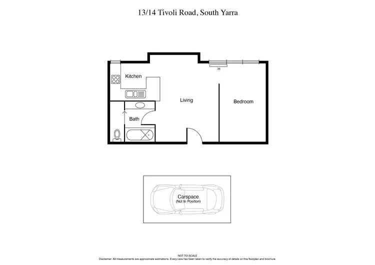 Floorplan of Homely apartment listing, 13/14 Tivoli Road, South Yarra VIC 3141