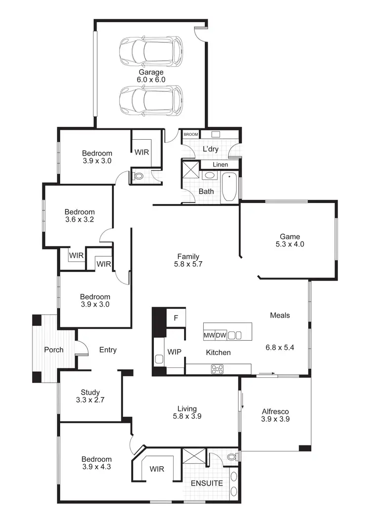 Floorplan of Homely house listing, 190 Frenchmans-st Arnaud Road, Barkly VIC 3384