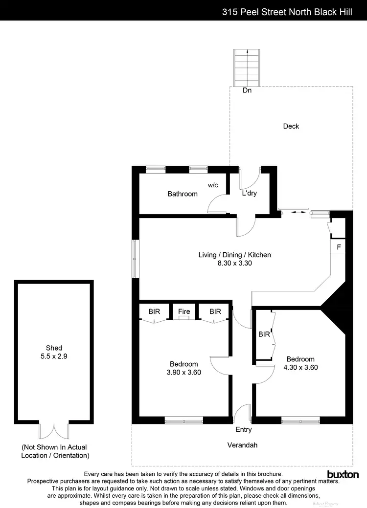 Floorplan of Homely house listing, 315 Peel Street, Black Hill VIC 3350