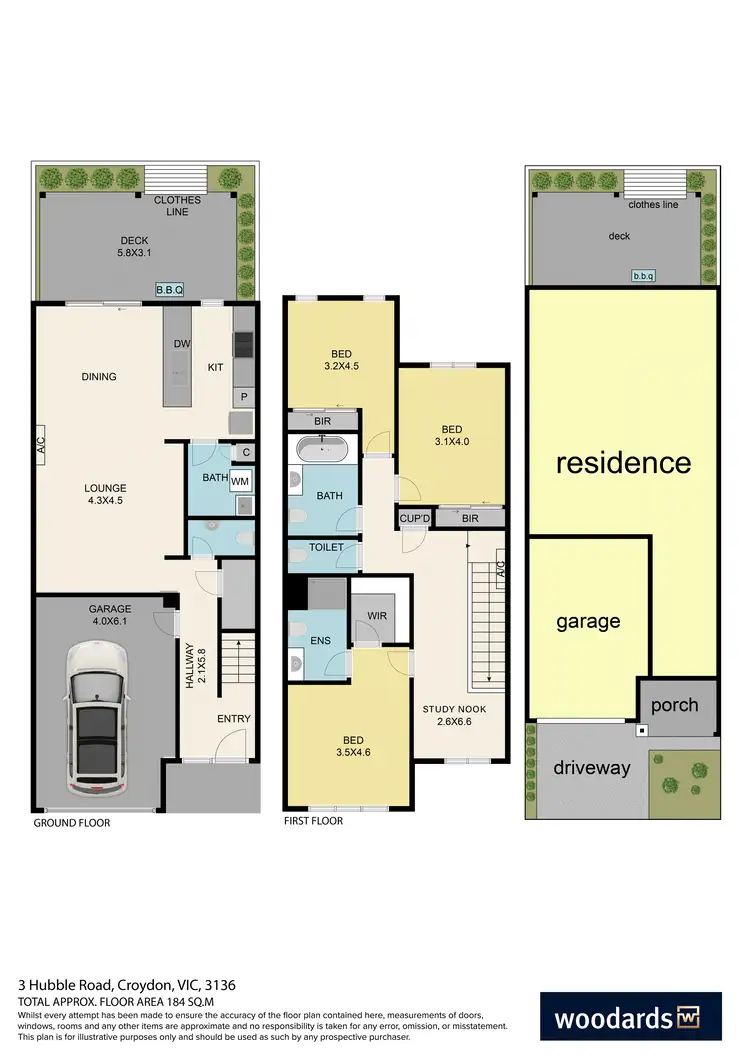 Floorplan of Homely house listing, 3 Hubble Road, Croydon VIC 3136