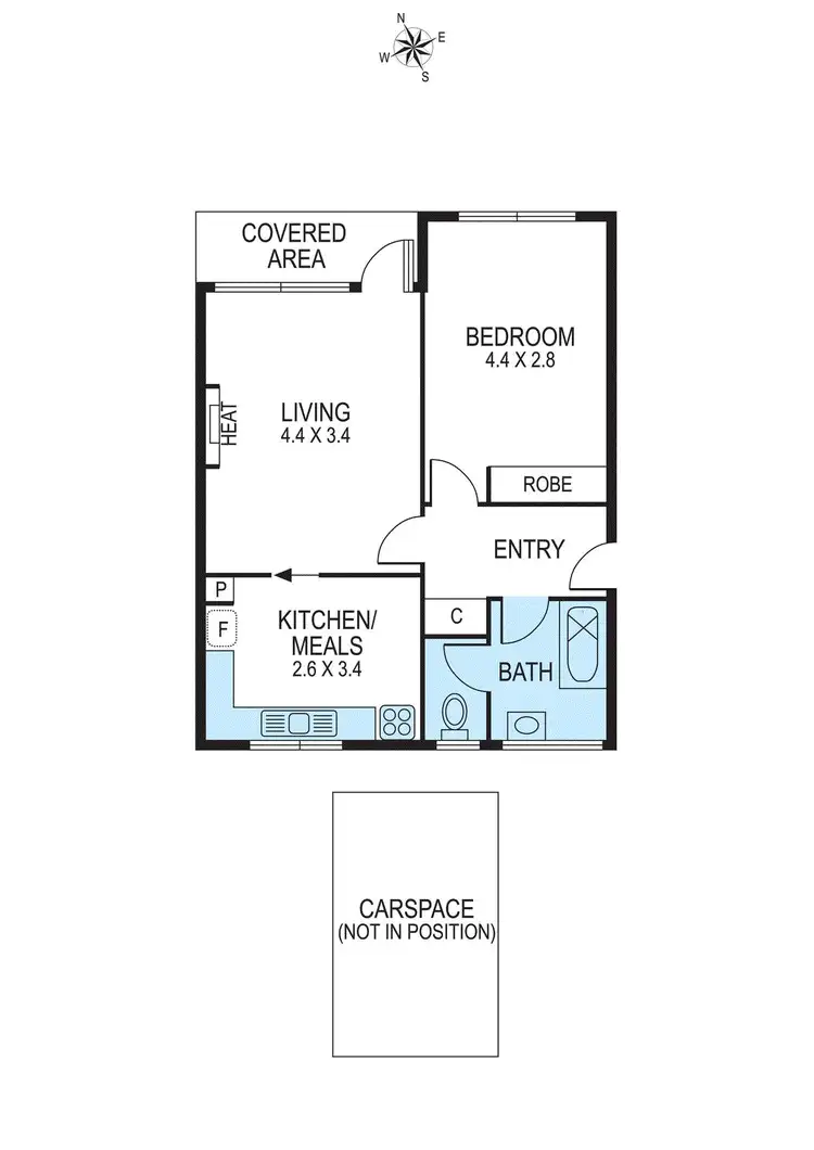 Floorplan of Homely apartment listing, 6/24 Lillimur Road, Ormond VIC 3204