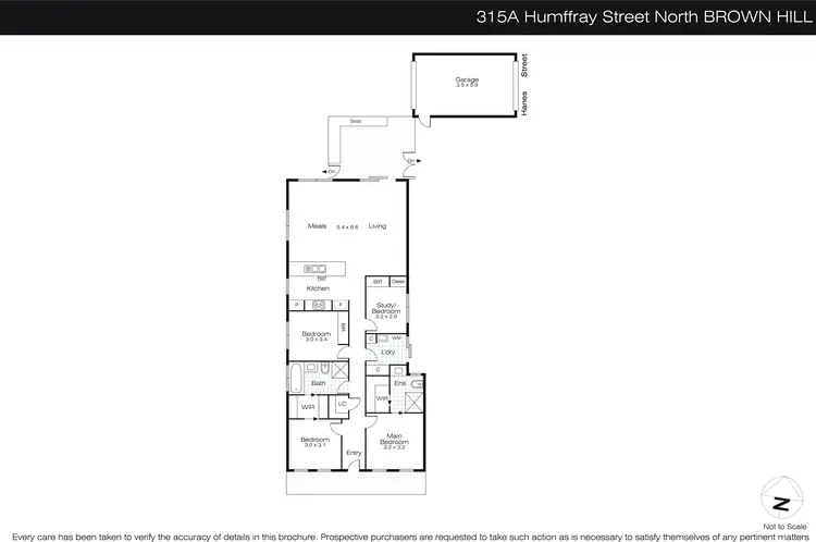 Floorplan of Homely house listing, 315A Humffray Street North, Brown Hill VIC 3350