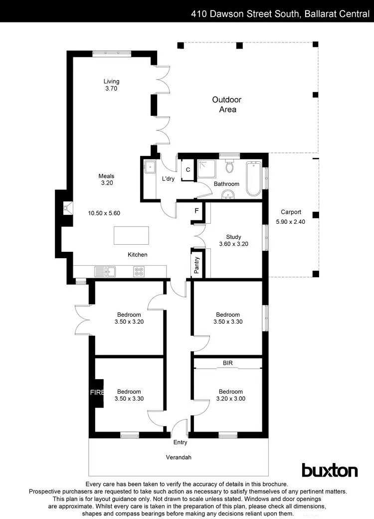 Floorplan of Homely house listing, 410 Dawson Street South, Ballarat Central VIC 3350