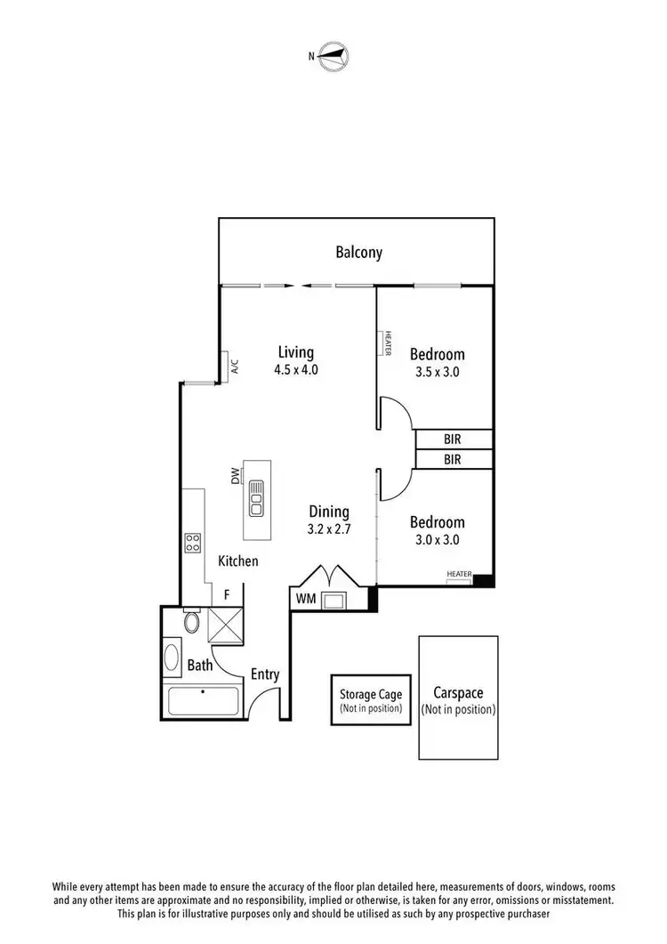 Floorplan of Homely apartment listing, 7/18-22 Bell Street, Heidelberg Heights VIC 3081