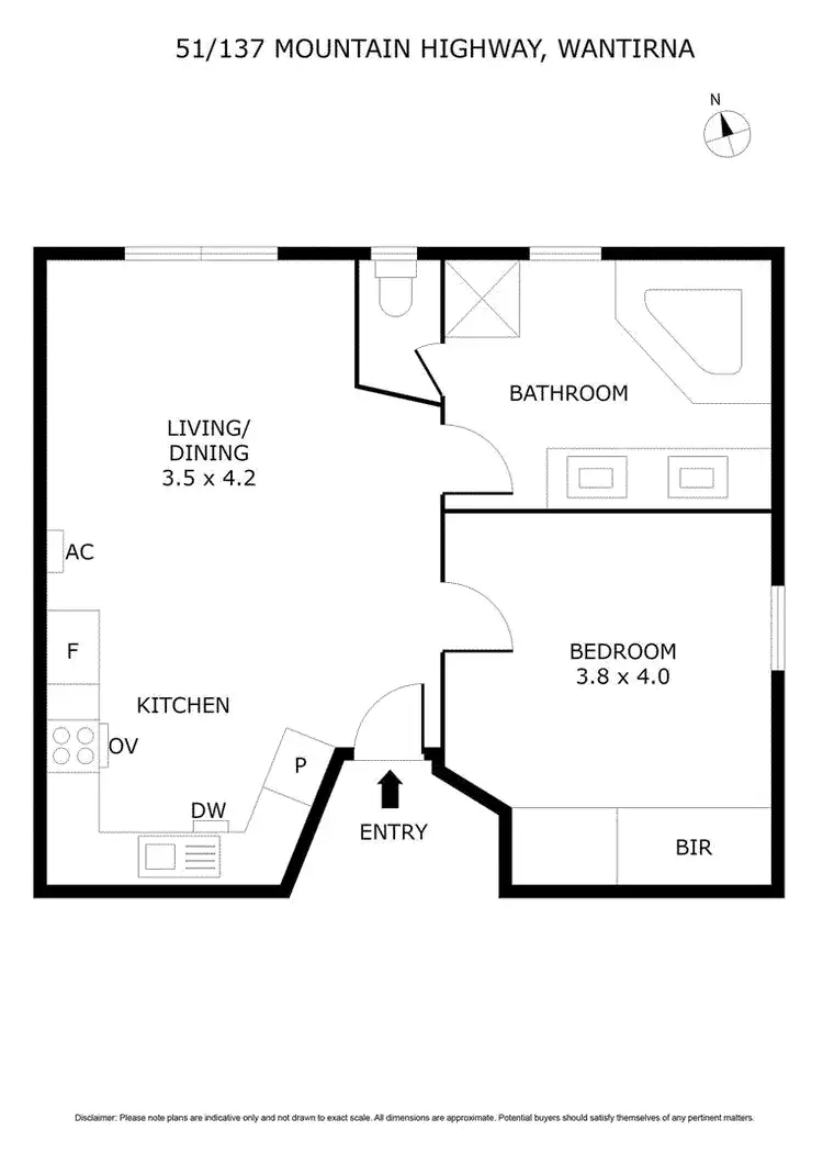Floorplan of Homely apartment listing, 51/137 Mountain Highway, Wantirna VIC 3152