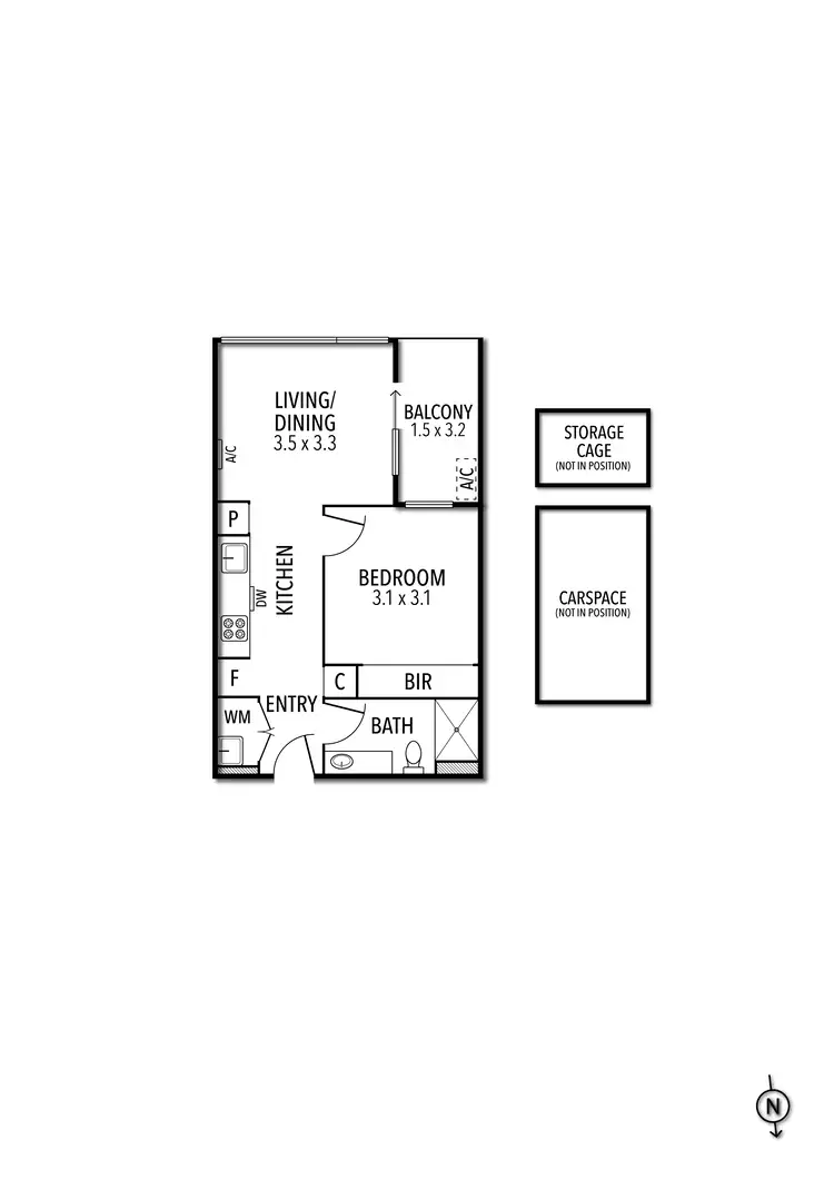 Floorplan of Homely apartment listing, 611/288 Albert Street, Brunswick VIC 3056