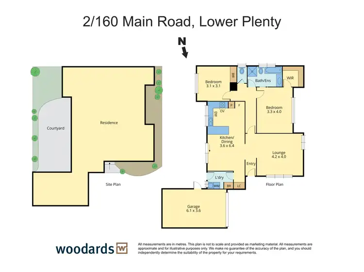 Floorplan of Homely villa listing, 2/160 Main Road, Lower Plenty VIC 3093