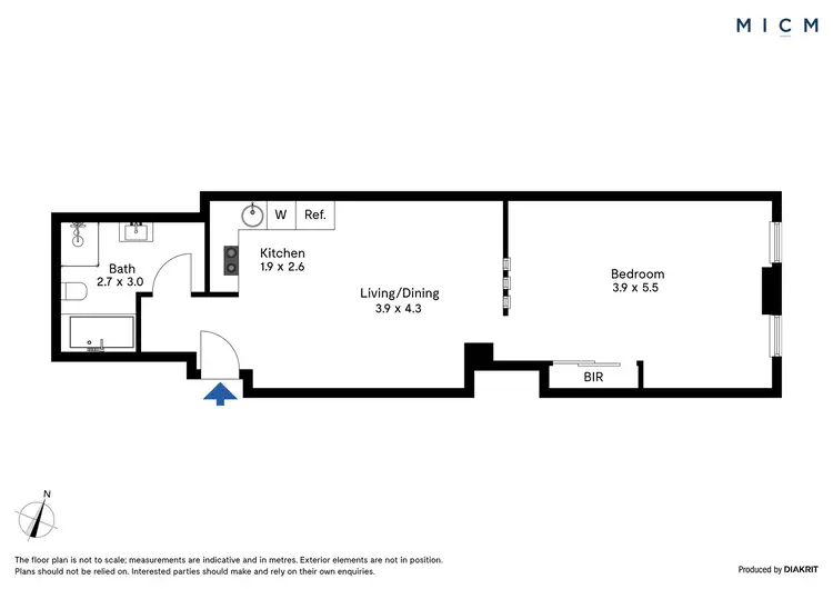 Floorplan of Homely apartment listing, 404/471 Little Bourke Street, Melbourne VIC 3000
