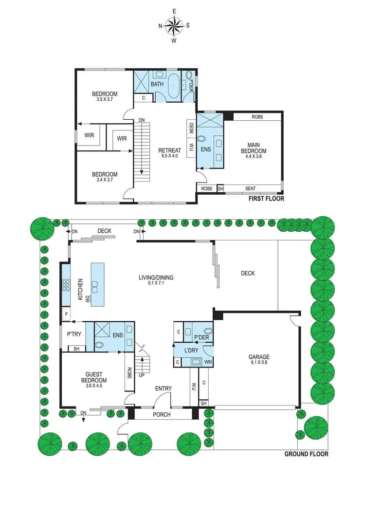 Floorplan of Homely townhouse listing, 8A Auckland Street, Bentleigh VIC 3204