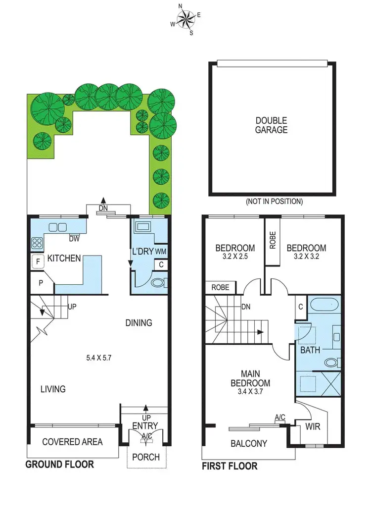 Floorplan of Homely townhouse listing, 2/8 Clarkson Avenue, Brighton VIC 3186