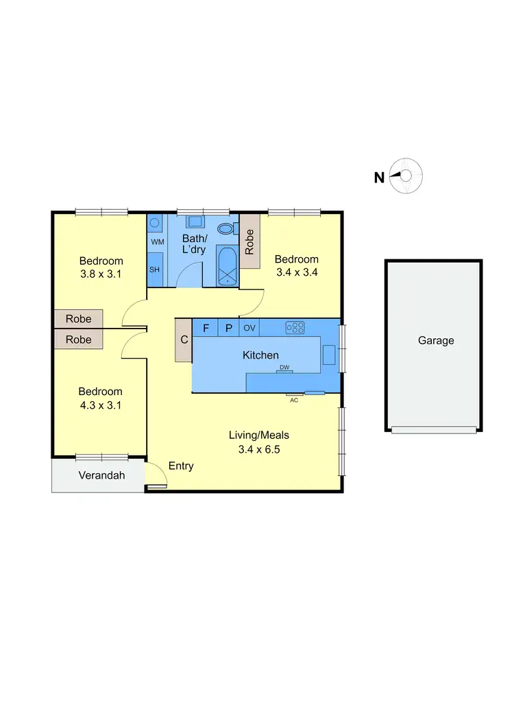 Floorplan of Homely flat listing, 17/4 Parkside Street, Elsternwick VIC 3185