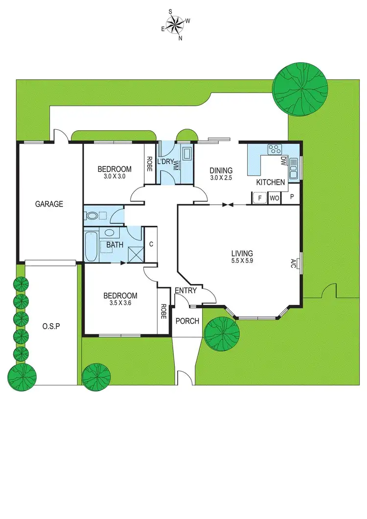 Floorplan of Homely unit listing, 4D Oakleigh Road, Ormond VIC 3204