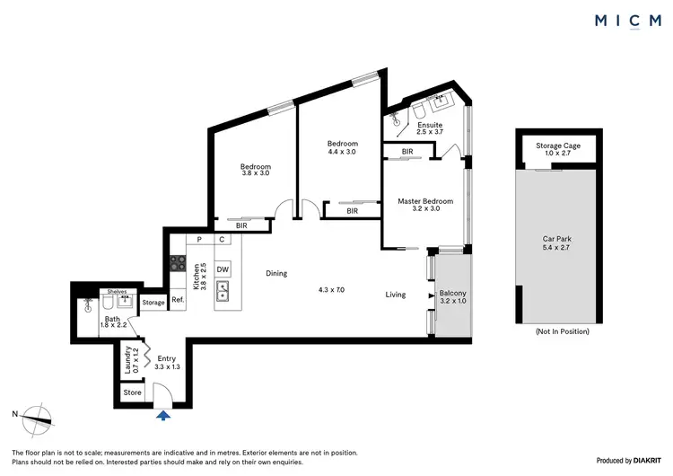 Floorplan of Homely apartment listing, 3801/81 City Road, Southbank VIC 3006