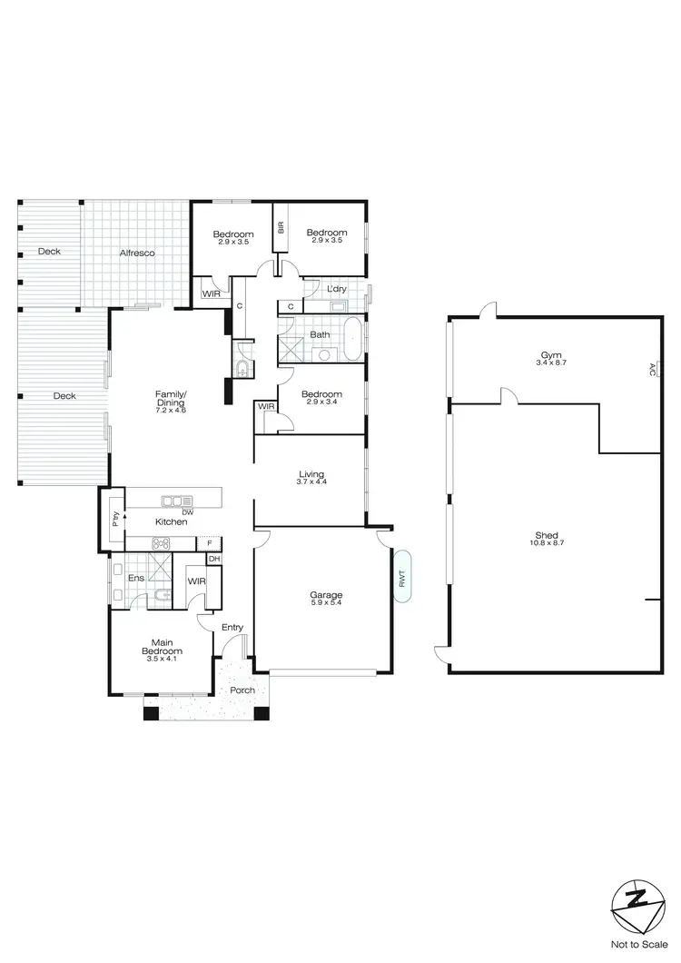 Floorplan of Homely house listing, 9523A Western Highway, Warrenheip VIC 3352