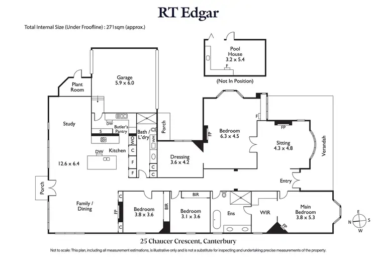 Floorplan of Homely house listing, 25 Chaucer Crescent, Canterbury VIC 3126