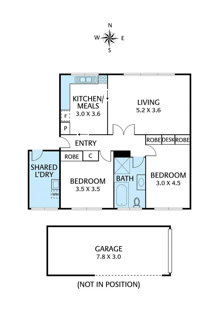Floorplan of Homely unit listing, 3/6 Studley Road, Ivanhoe VIC 3079