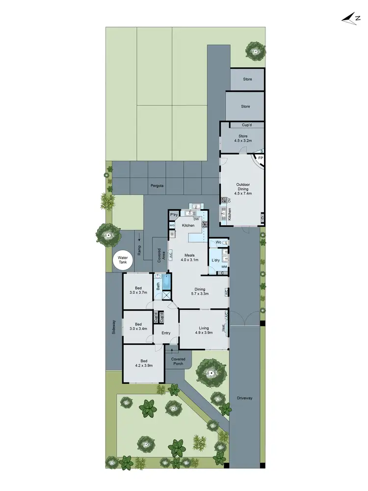 Floorplan of Homely house listing, 38 Highland Avenue, Oakleigh East VIC 3166