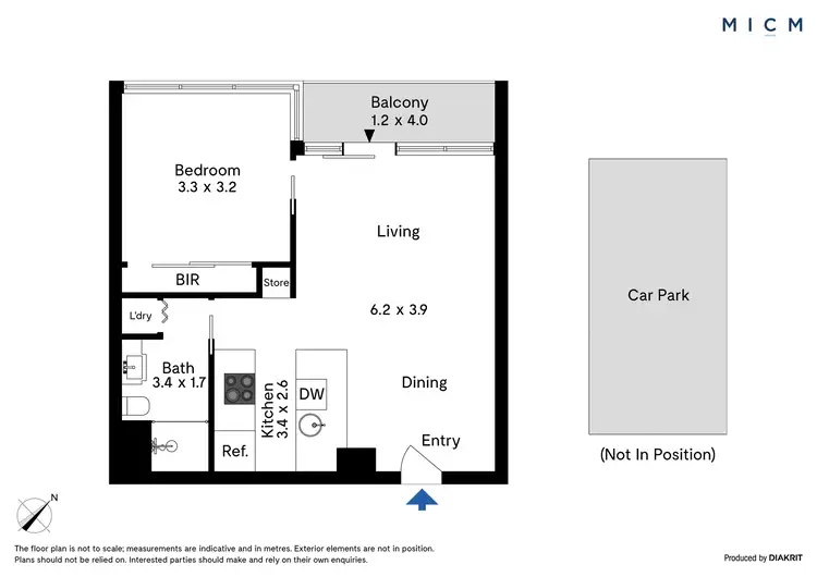 Floorplan of Homely apartment listing, 1611/63 Whiteman Street, Southbank VIC 3006