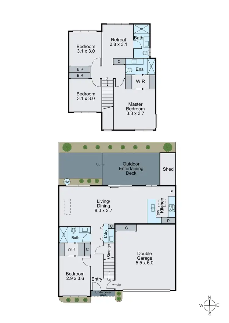 Floorplan of Homely townhouse listing, 2/2 Johnston Street, Ashburton VIC 3147