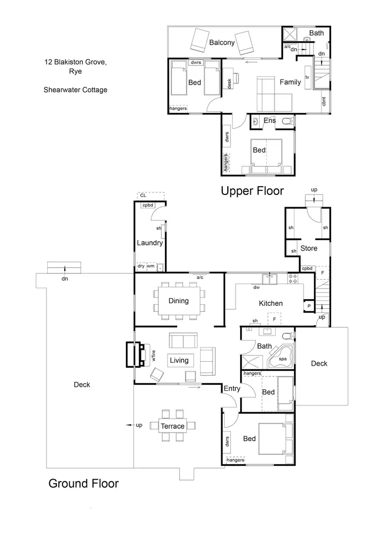 Floorplan of Homely house listing, 12 Blakiston Grove, Rye VIC 3941