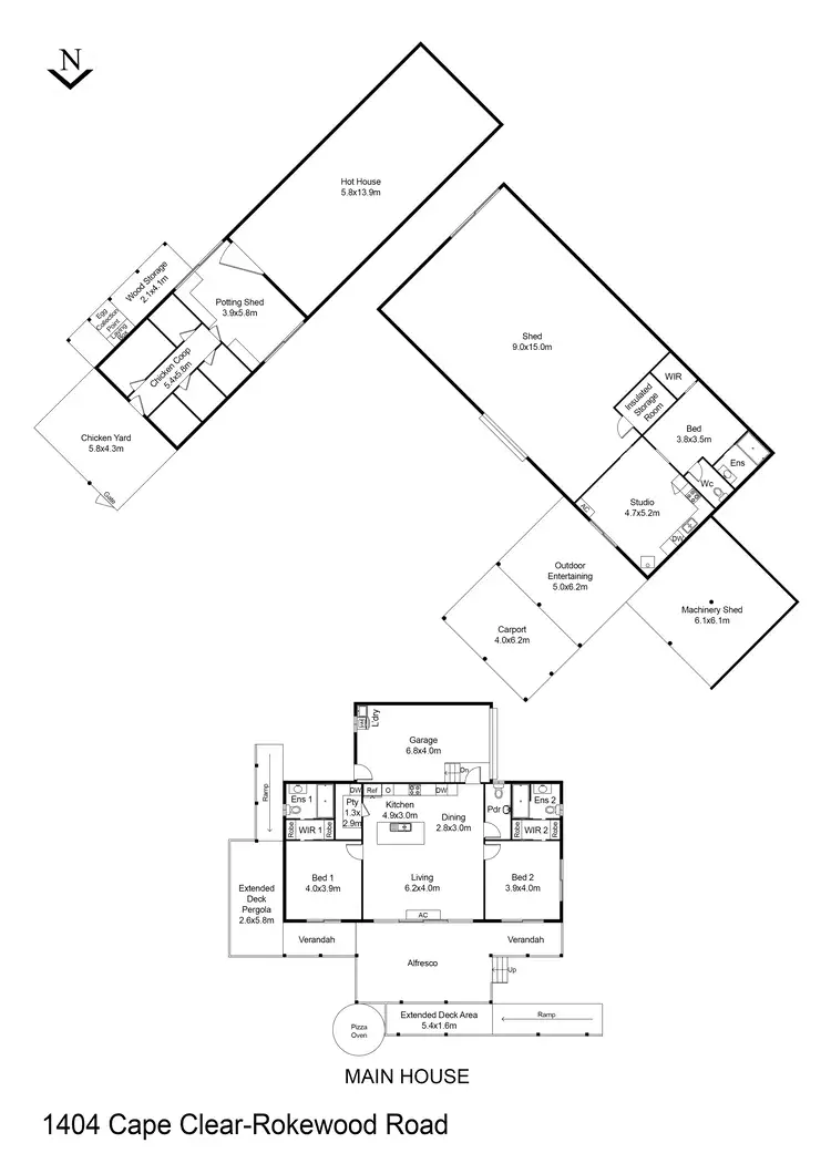 Floorplan of Homely house listing, 1404 Cape Clear Rokewood Road, Cape Clear VIC 3351