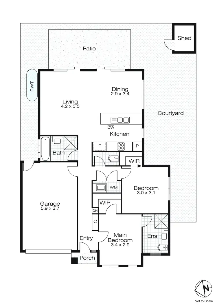 Floorplan of Homely house listing, 3 Shannon Close, Alfredton VIC 3350
