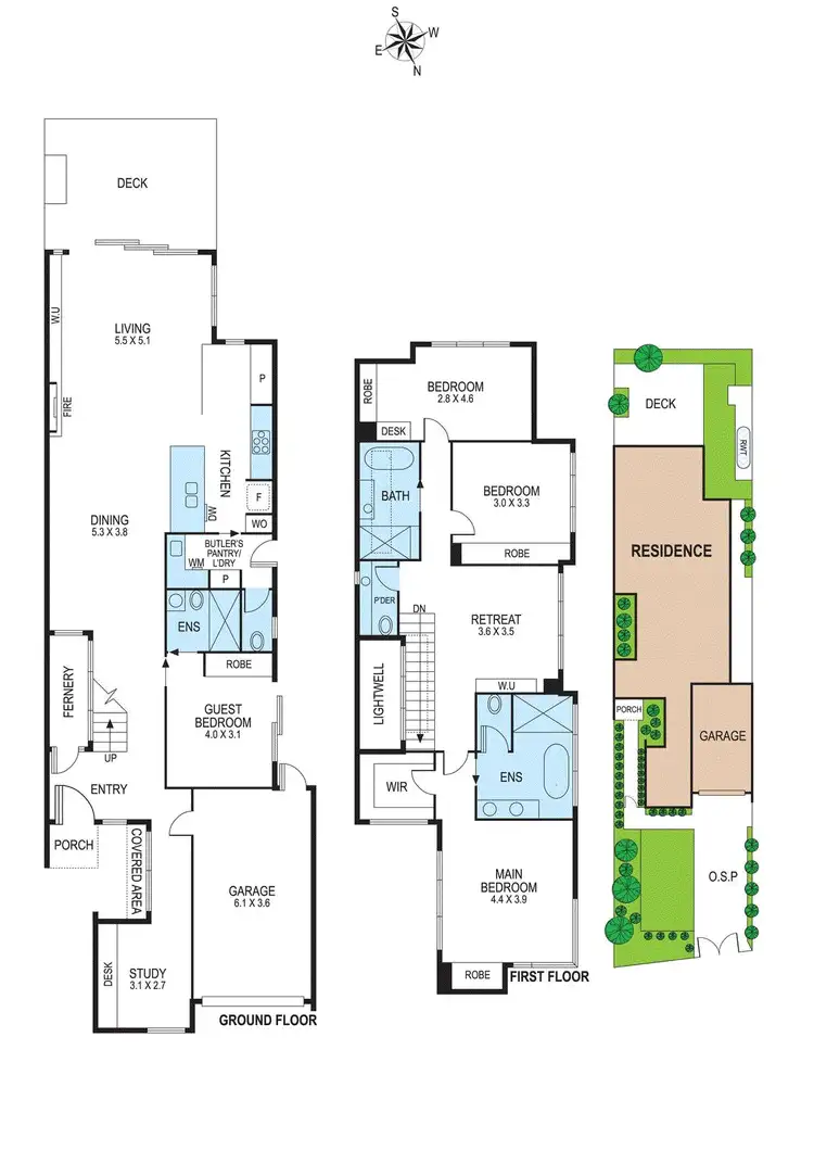 Floorplan of Homely townhouse listing, 12a Harding Street, Bentleigh VIC 3204