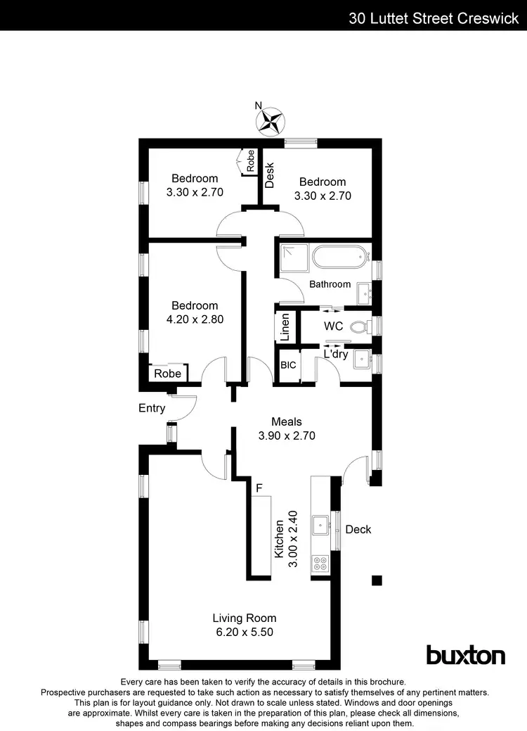 Floorplan of Homely house listing, 30 Luttet Street, Creswick VIC 3363