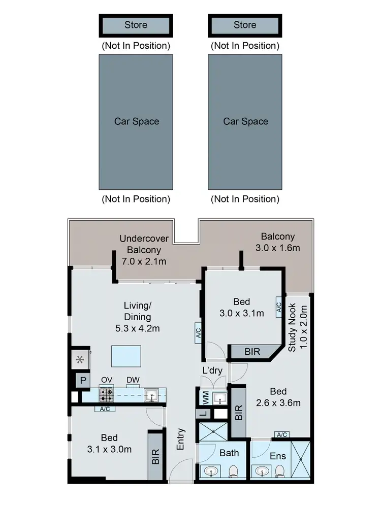 Floorplan of Homely apartment listing, 302/801 Centre Road, Bentleigh East VIC 3165