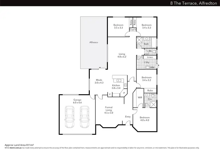 Floorplan of Homely house listing, 8 The Terrace, Alfredton VIC 3350