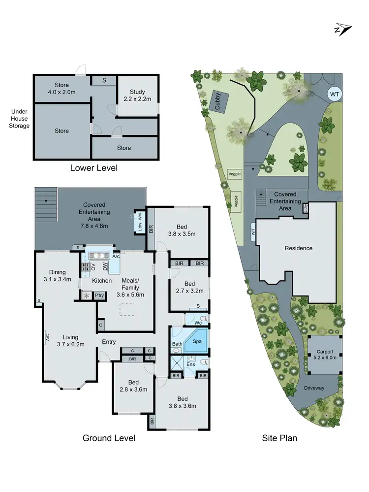 Floorplan of Homely house listing, 3 Rhonda Street, Mount Waverley VIC 3149