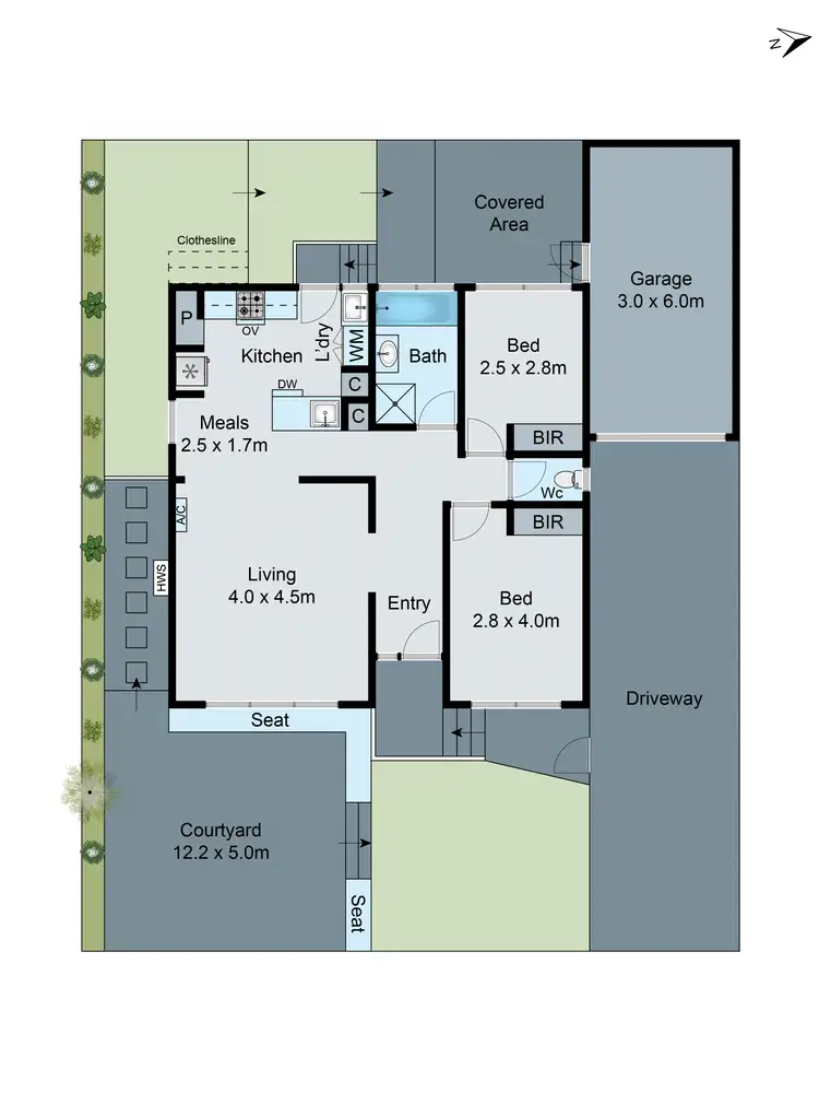 Floorplan of Homely unit listing, 2/24 Selby Street, Mount Waverley VIC 3149