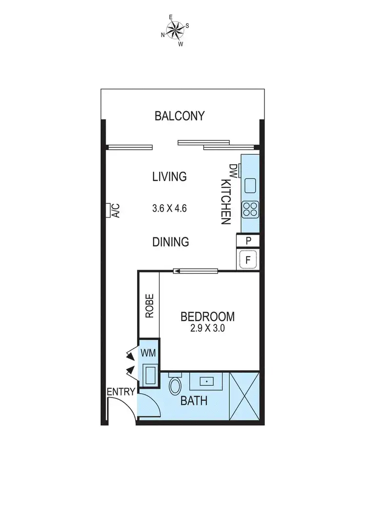 Floorplan of Homely apartment listing, 211/2 Willis Lane, Hampton VIC 3188
