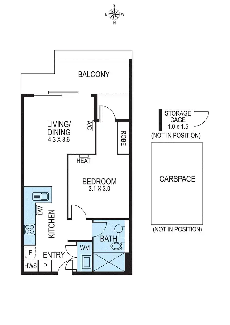 Floorplan of Homely apartment listing, 211/278-286 Charman Road, Cheltenham VIC 3192