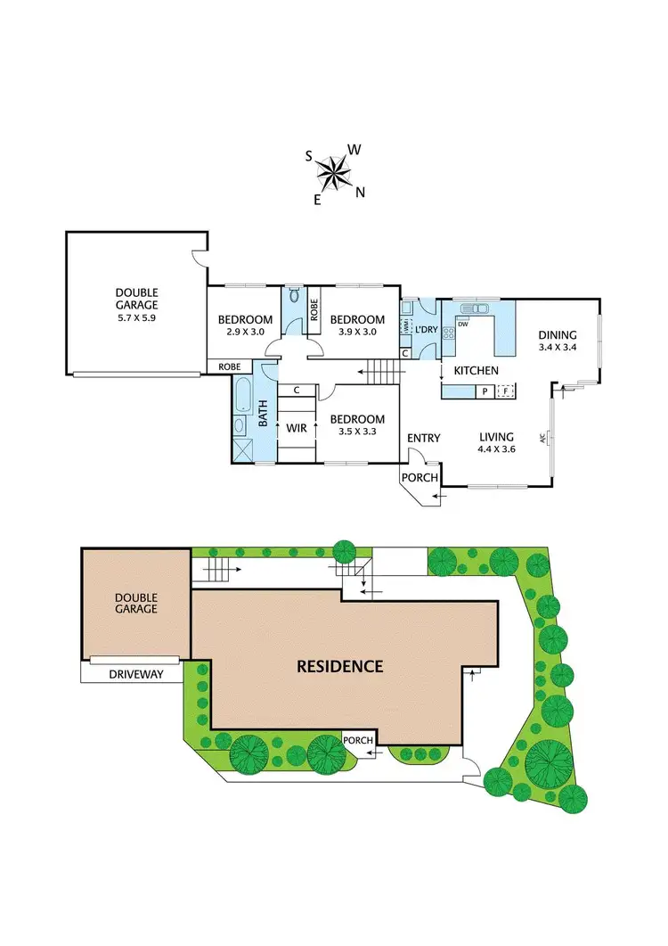 Floorplan of Homely unit listing, 2/12 Meadow Crescent, Montmorency VIC 3094