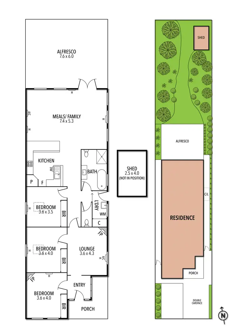 Floorplan of Homely house listing, 186 The Parade, Ascot Vale VIC 3032