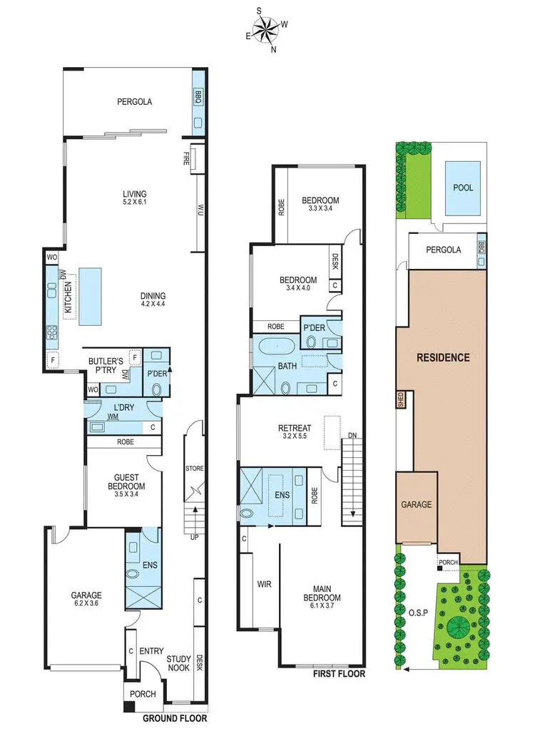 Floorplan of Homely townhouse listing, 4B Wallace Avenue, Murrumbeena VIC 3163