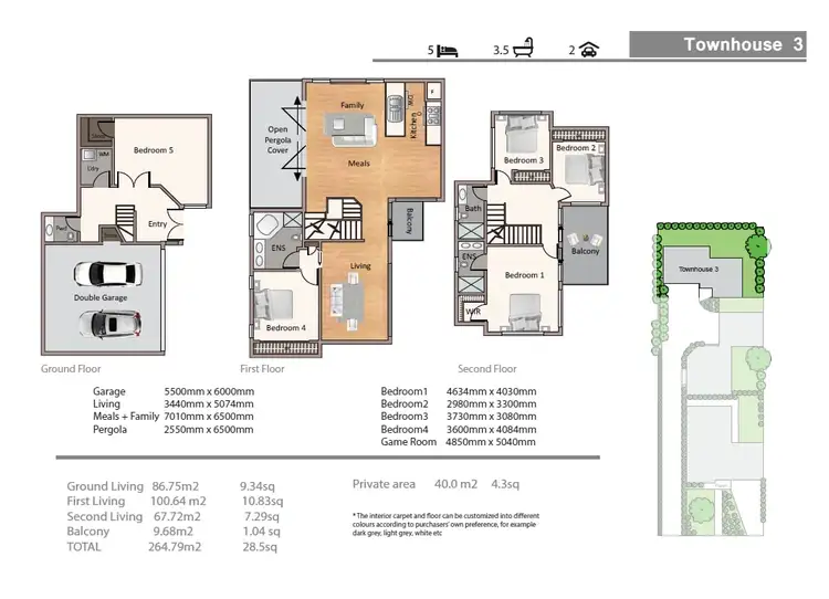 Floorplan of Homely townhouse listing, 3/23 Anthony Avenue, Doncaster VIC 3108