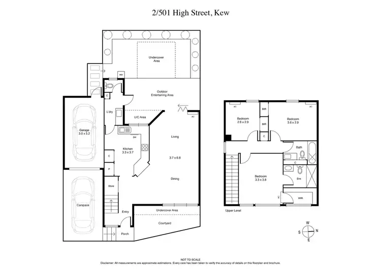 Floorplan of Homely house listing, 2/501 High Street, Kew VIC 3101