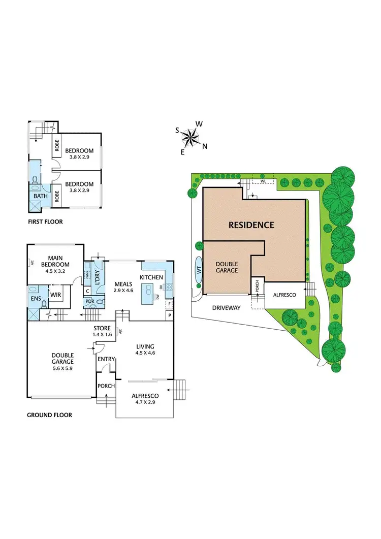 Floorplan of Homely townhouse listing, 3/14 Research Warrandyte Road, Research VIC 3095