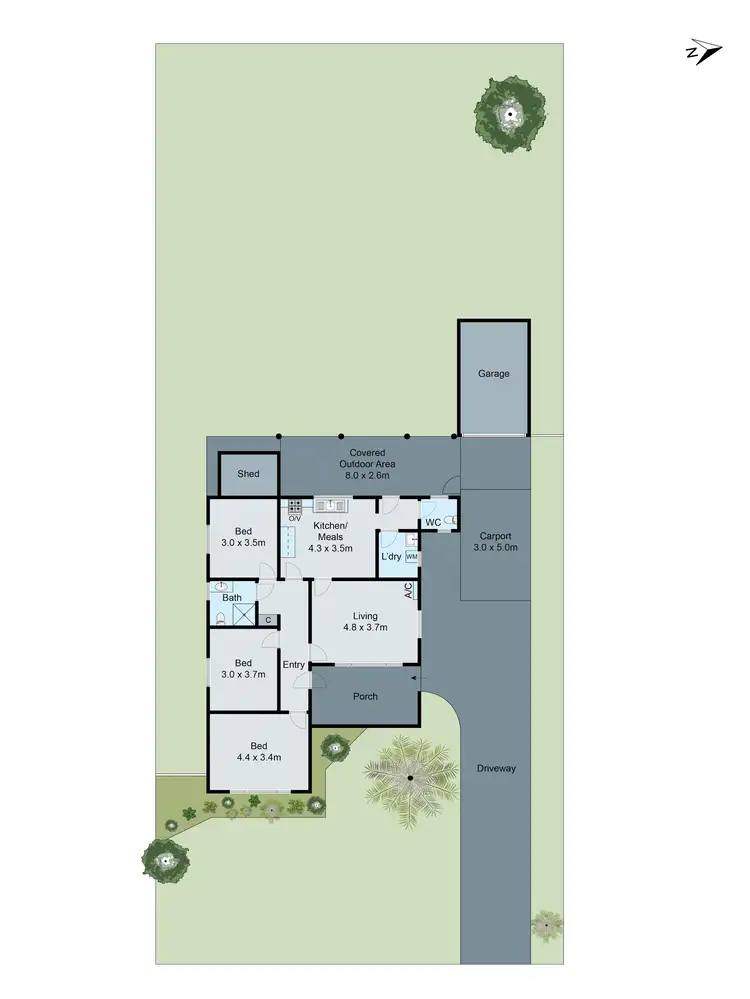 Floorplan of Homely house listing, 17 Marshall Avenue, Clayton VIC 3168