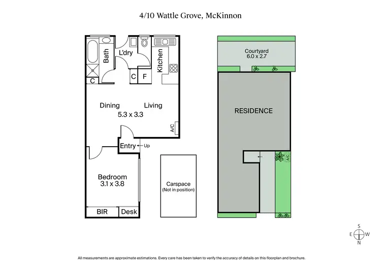 Floorplan of Homely villa listing, 4/10 Wattle Grove, Mckinnon VIC 3204