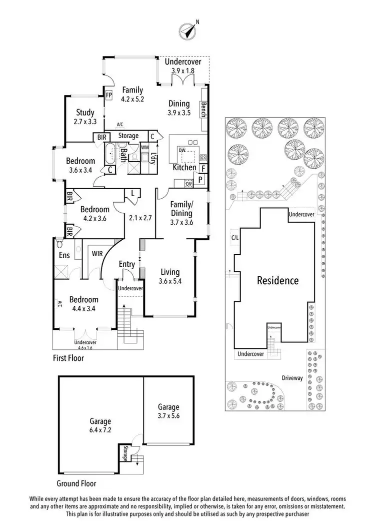 Floorplan of Homely house listing, 3 Oakdene Place, Ivanhoe East VIC 3079