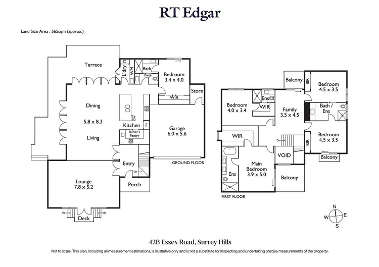 Floorplan of Homely townhouse listing, 42B Essex Road, Surrey Hills VIC 3127