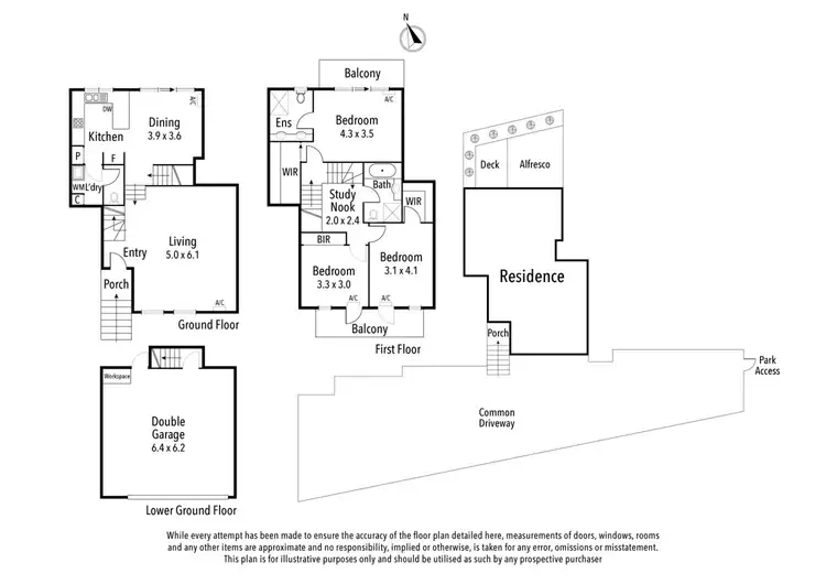 Floorplan of Homely townhouse listing, 5/14-16 Rosanna Road, Heidelberg VIC 3084