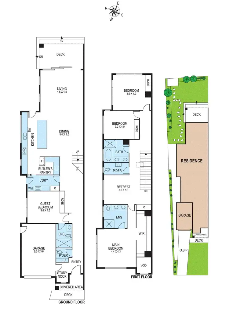 Floorplan of Homely townhouse listing, 18B East View Crescent, Bentleigh East VIC 3165