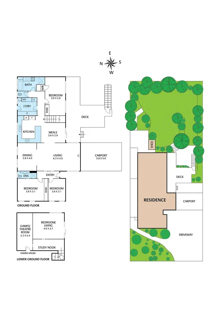 Floorplan of Homely house listing, 8 Nundah Drive, Eltham VIC 3095