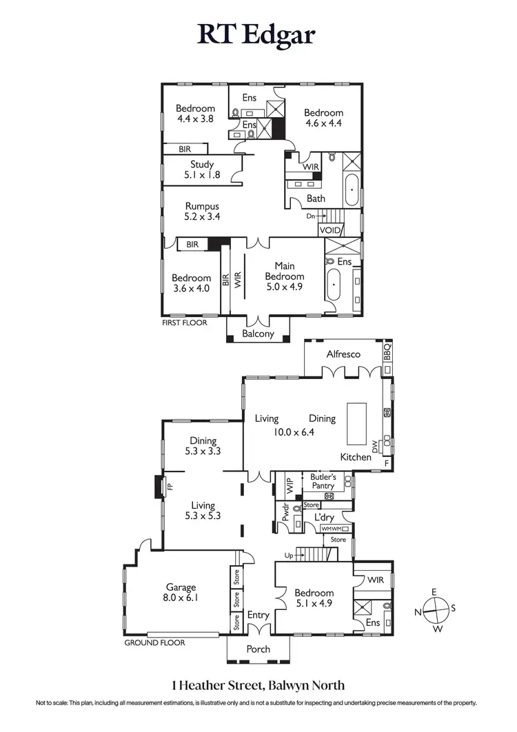 Floorplan of Homely house listing, 1 Heather Street, Balwyn North VIC 3104