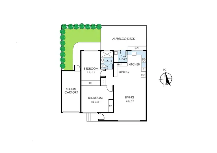 Floorplan of Homely unit listing, 3/233 Warrigal Road, Cheltenham VIC 3192